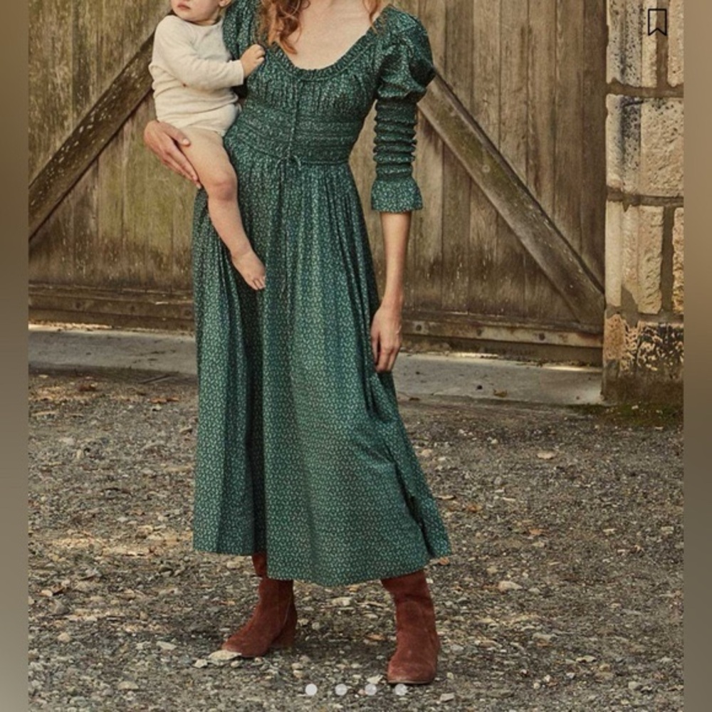 DÔEN Kaira Evergreen Winter Ditsy XS